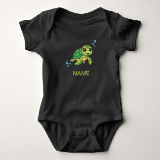 Süßes Schildkröten-Kinder-T-Shirt Baby Strampler