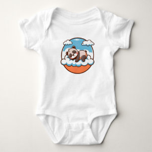 ☁️🐼 Süßes Schlafender Panda-Wolken-Baby-Geschenk Baby Strampler
