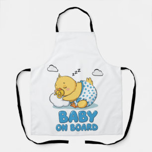 Süßes Schlafendes Baby-Küken 'Baby an Bord' Auto-S Schürze