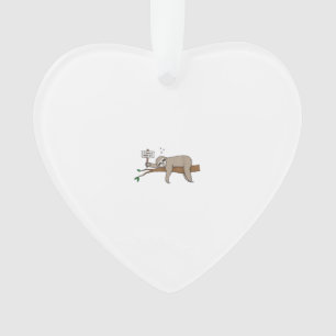 Süßes Schlafendes Faultier T-Shirt Lustiges Faules Ornament