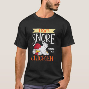 Süßes Schlafendes Huhn Grafik Frauen Männer Kinder T-Shirt