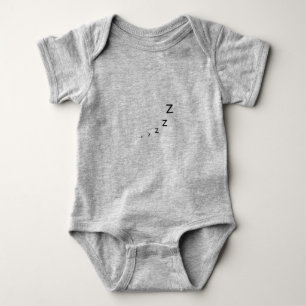 Süßes Schlafendes Z Baby Bodysuit - Lustige Schlaf Strampler