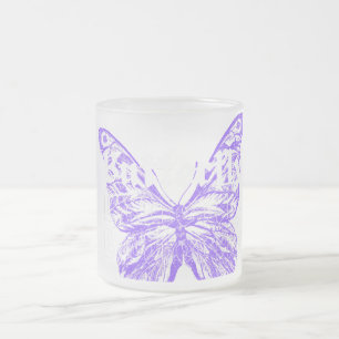 süßes Schmetterlingskunst-Design Mattglastasse