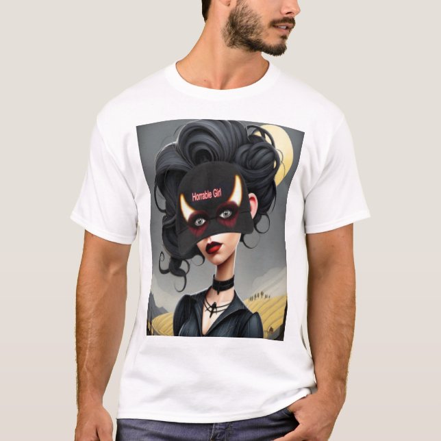 Süßes schreckliches Mädchen  T-Shirt (Vorderseite)
