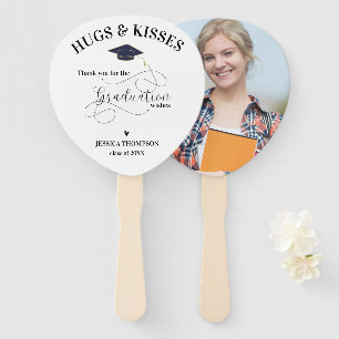 Süßes Schwarz-Weiß-Foto Klasse Abschluss Danke Fächer