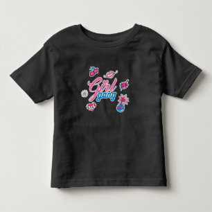 Süßes schwarzes Grafik-T-Shirt für Kleinkinder-Mäd Kleinkind T-shirt