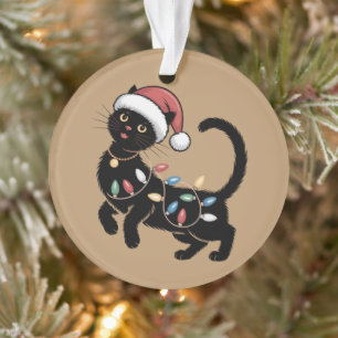 Süßes schwarzes Katzenliebhaber-Weihnachts-Mutter- Ornament