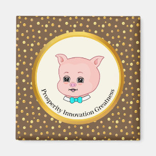 Süßes Schwein Cartoon Magnet