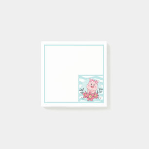Süßes Schwein Post-it Klebezettel