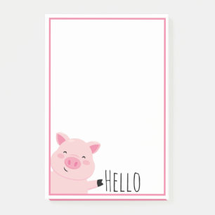 Süßes Schwein Post-it Klebezettel