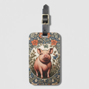 Süßes Schwein William Morris Inspiriert Gepäckanhänger