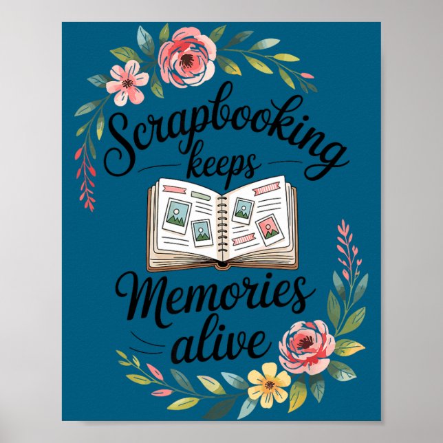 Süßes Scrapbooking  Poster (Vorne)
