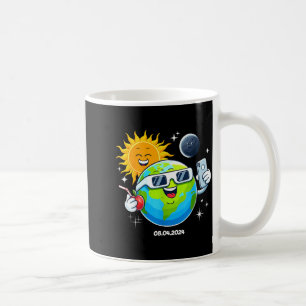 Süßes Selfie Erde Mond Sonne Lustige Totale Sonnen Kaffeetasse