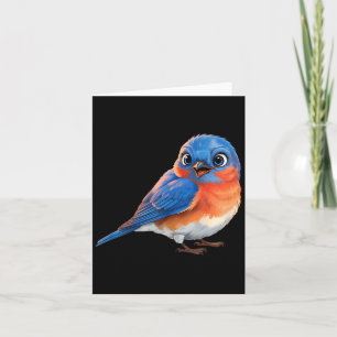 Süßes Shirt Eastern Bluebird Vogelliebhaber Karte