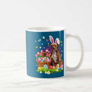 Süßes-Shirt-Hase-Pitbull-Hund-Oster-Eier Kaffeetasse