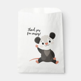 Süßes sitzendes Opossum Danke fürs Kommen Geschenktütchen