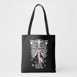 Süßes Skelett-Baby-Weihnachten-Schwangerschaft-Mam Tasche