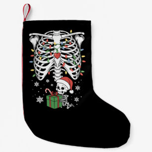 Süßes Skelett-Baby Weihnachten Schwangerschafts-Ma Kleiner Weihnachtsstrumpf