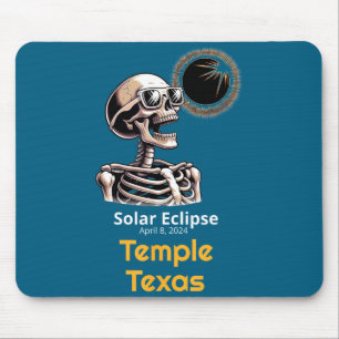 Süßes Skelett Sonnenfinsternis Tempel Texas Mousepad