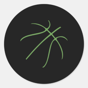 Süßes Sketll-Sportdesign in Grün Runder Aufkleber