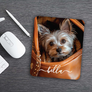 Süßes Skript-Haustier-Foto Mousepad