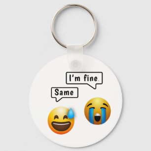 Süßes Smiley-Gesicht Emoji-Schlüsselanhänger Schlüsselanhänger