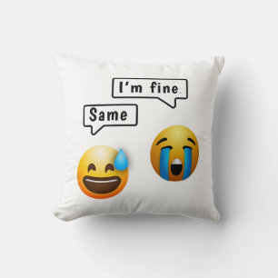 Süßes Smiley-Gesicht Emoji-Wurfkissen Kissen