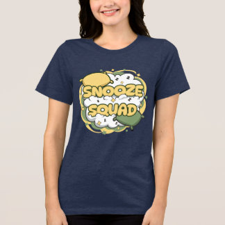 Süßes Snooze Squad Schlaf Kissen Geschenk Tri-Blend Shirt