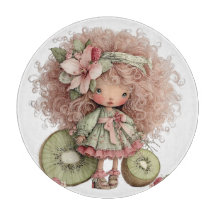 SÜßES SOMMER-THEMEN-MÄDCHEN MIT KIWIS