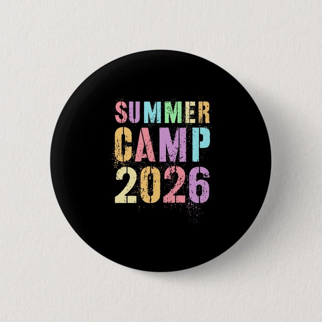 Süßes Sommercamp 2026 Camping-Mitarbeiter Direktor Button (Vorderseite)