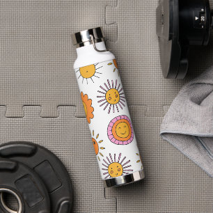 Süßes Sonnensbaby-Doodle-Nahtloses Muster Trinkflasche