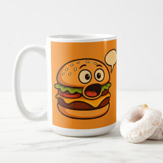 " Süßes sprechendes Hamburger-Design Kaffeetasse