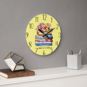 süßes Stoffabhängiger Text hinzufügen Nähzimmer Große Wanduhr