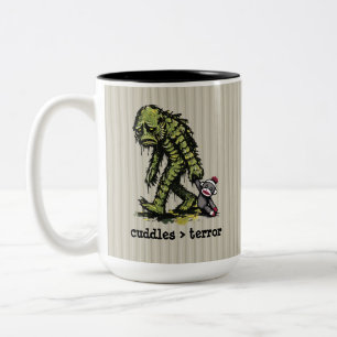 Süßes Sumpfmonster-Sockenäffchen-Spielzeug Lustige Zweifarbige Tasse