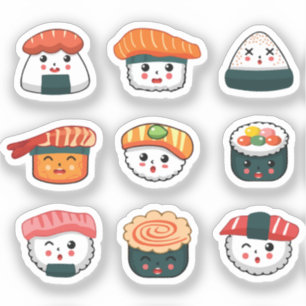 Süßes Sushi Aufkleber