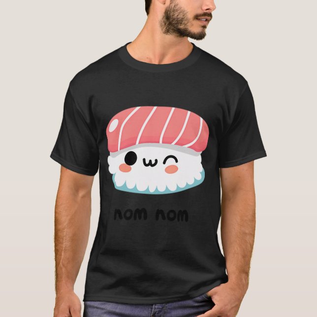 Süßes Sushi-Design T-Shirt (Vorderseite)