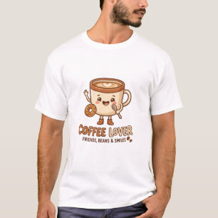 Süßes T-Shirt für Kaffeeliebhaber   Lachende Tasse