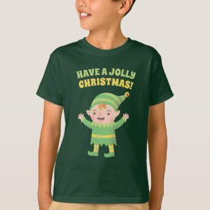 Süßes T-Shirt mit lustigem Weihnachtself