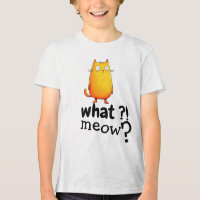 Süßes T-Shirt mit orangefarbener Katze mit großen 