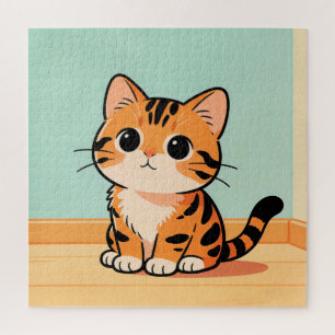 Süßes Tabby-Kätzchen-Puzzle