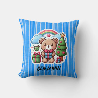 Süßes Teddybär-Geschenk personalisiertes Wurfkisse Kissen