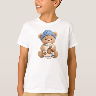 Süßes Teddybär-Initial-C-Sailor-Jungen-T-Shirt T-Shirt