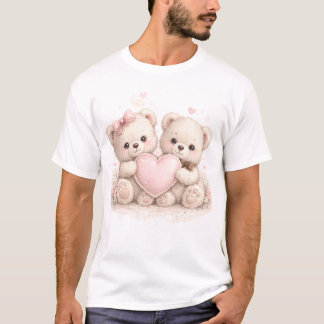 Süßes Teddybär-Liebe-T-Shirt – Bezauberndes Bärenp T-Shirt