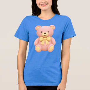 Süßes Teddybär-T-Shirt – Liebenswerter Bär Desi Tri-Blend Shirt