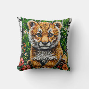 🐯 Süßes Tiger-Dschungel-Gemütlichkeits-Dekor-Gesc Kissen