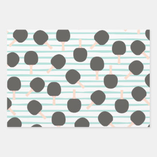 Süßes Tischtennis-Geschenkpapier Geschenkpapier Set