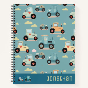 Süßes Traktor-Notizbuch für Jungen Spaß zum Zurück Notizbuch
