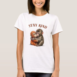Süßes trauriges Baby-Affen-Plüschtier Emotional Ti T-Shirt
