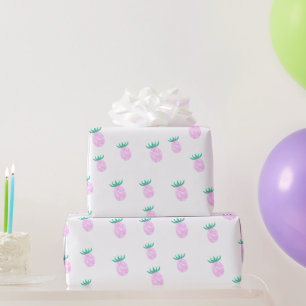 Süßes tropisches rosa Ananas-Muster Geschenkpapier
