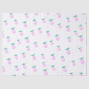 Süßes tropisches rosa Ananas-Muster Seidenpapier